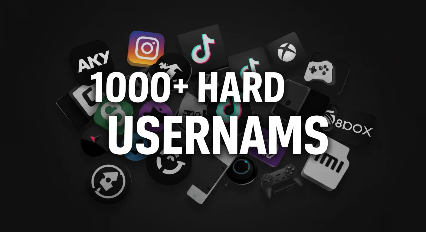1000 Hard Usernames
