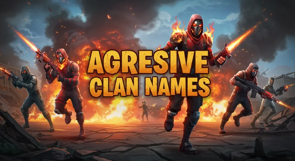 Aggressive Fortnite Clan Names