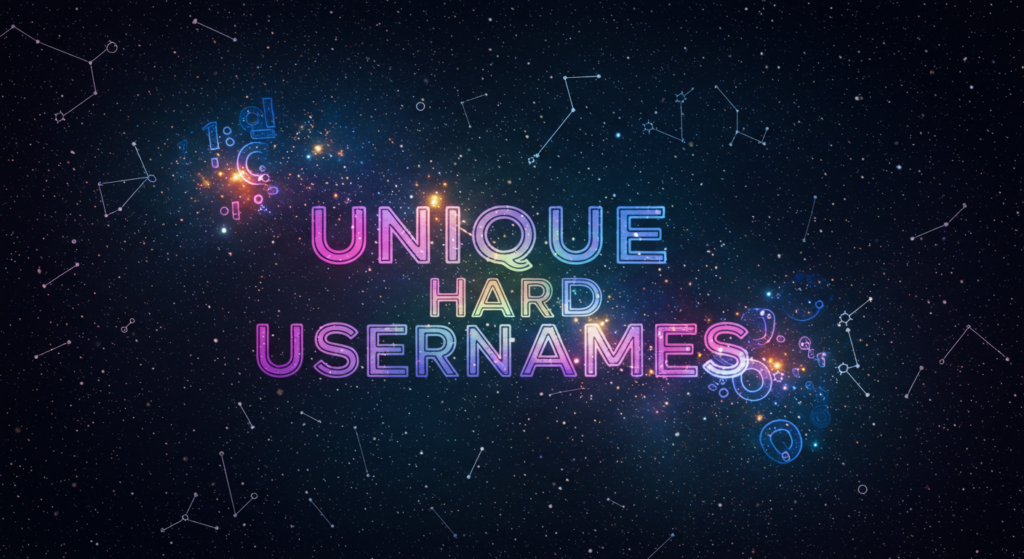 Unique Hard Usernames