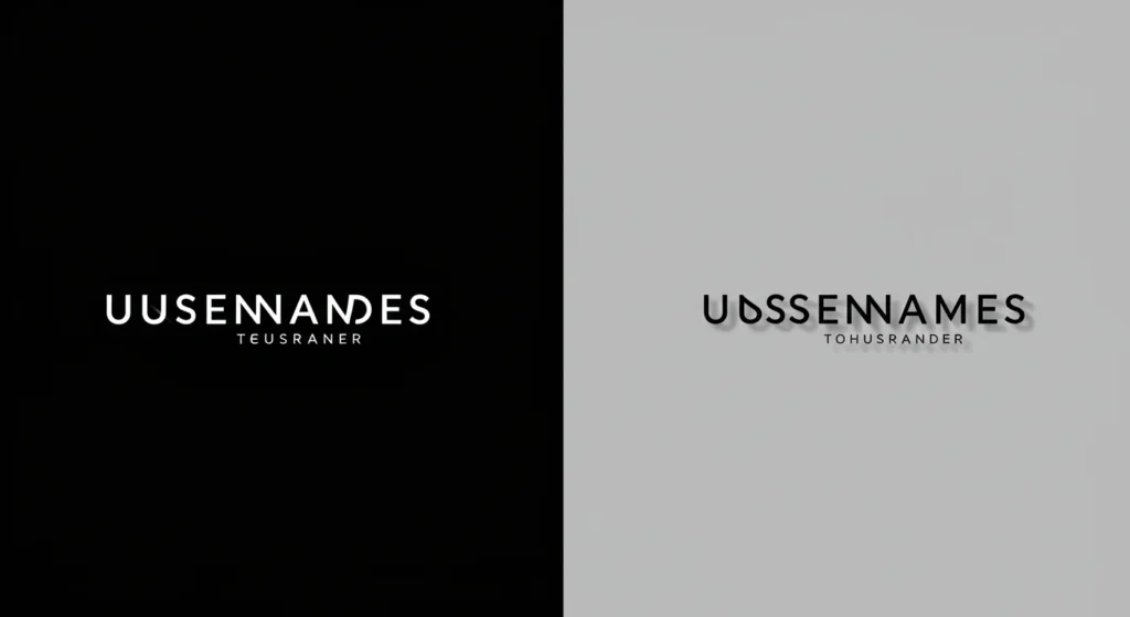 Minimalist Dark Usernames