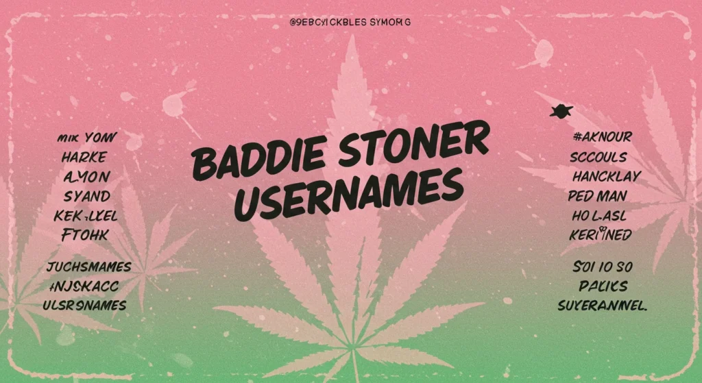 Baddie Stoner Usernames