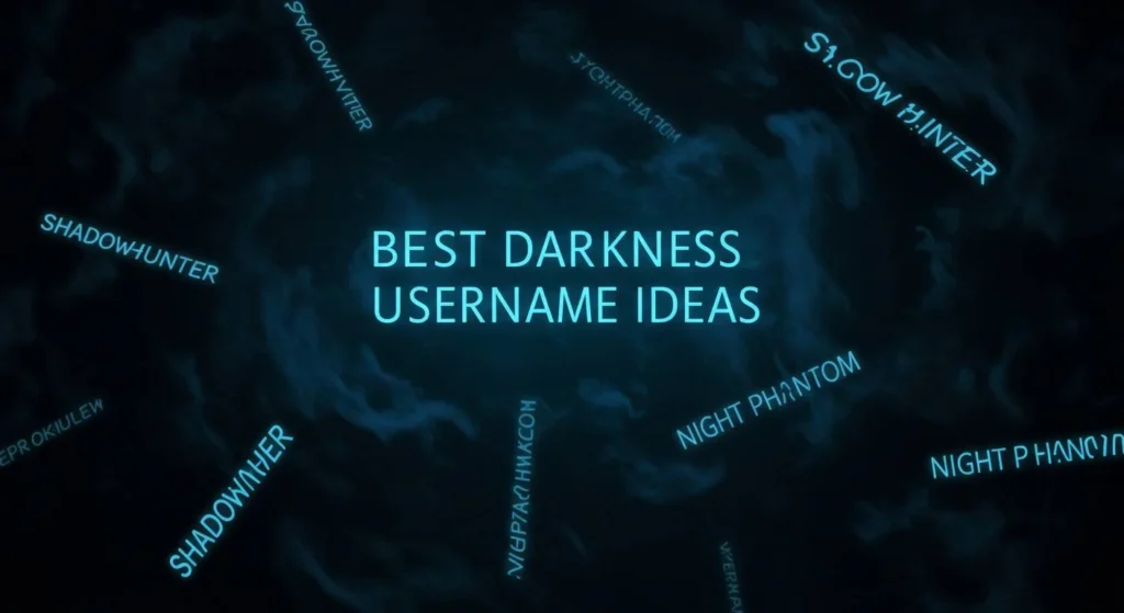 Best Darkness Username Ideas