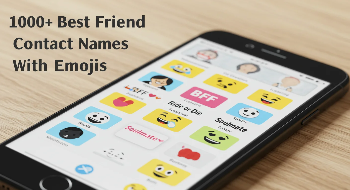 Best Friend Contact Names with Emojis
