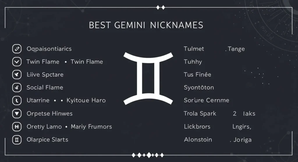 Best Gemini Nicknames