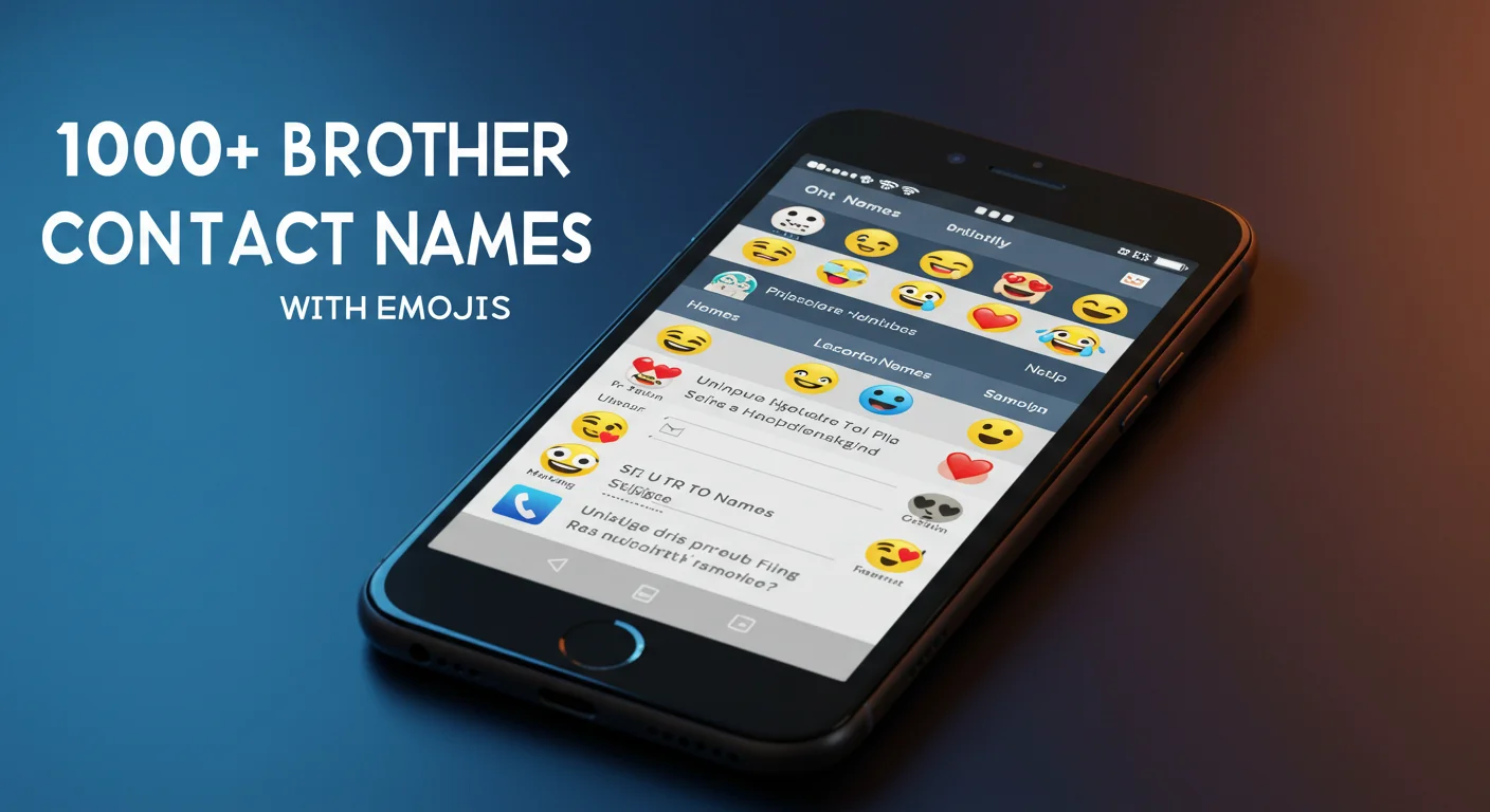 Brother Contact Names with Emojis