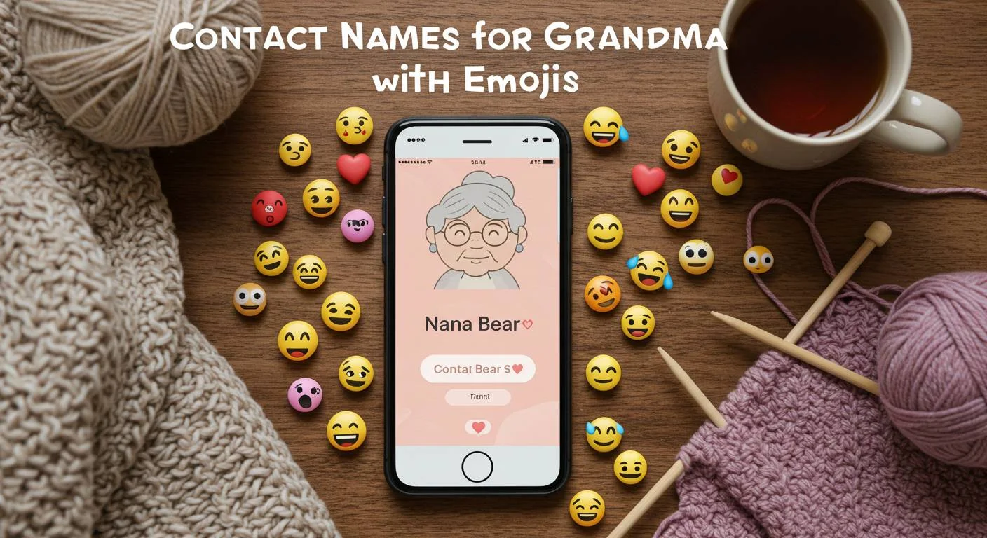 Contact Names for Grandma with Emojis