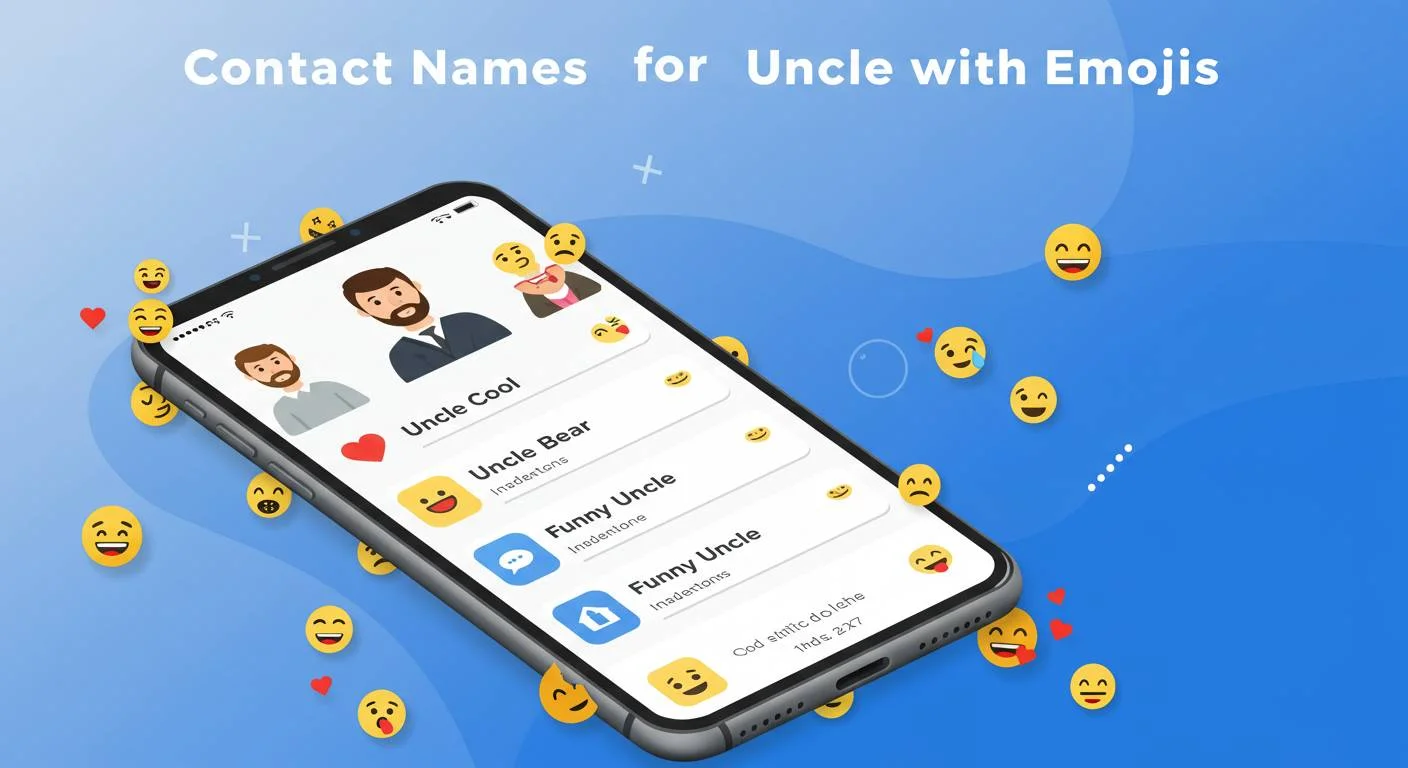 Contact Names for Uncle with Emojis