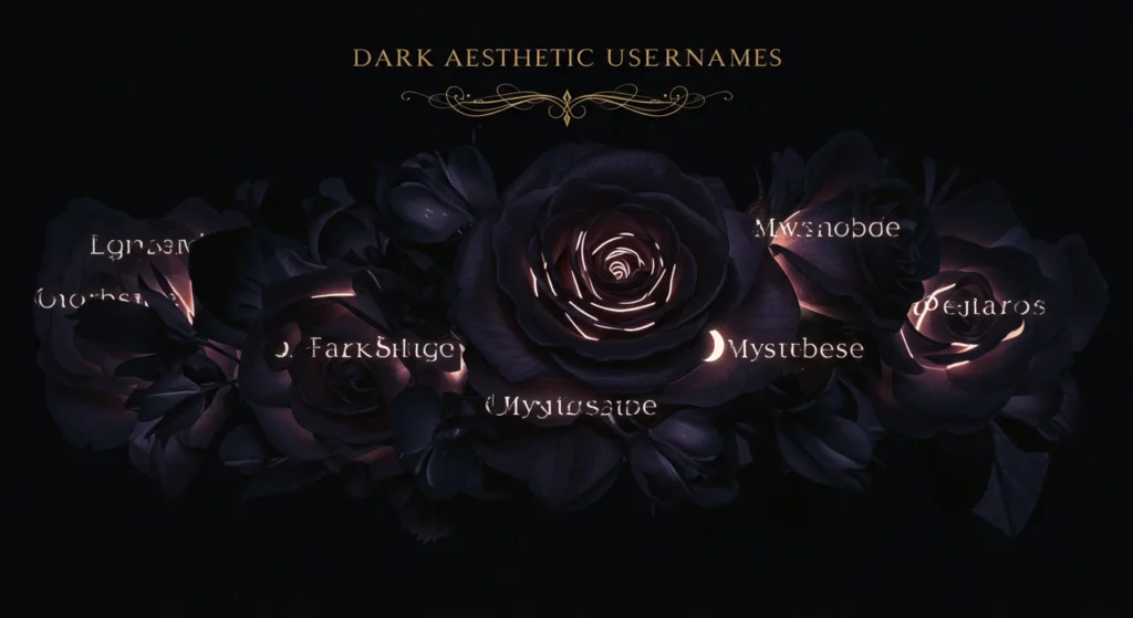 Dark Aesthetic Usernames