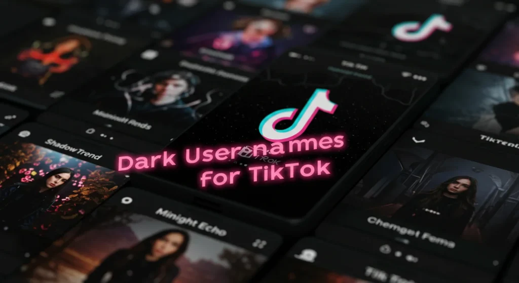 Dark Usernames for TikTok