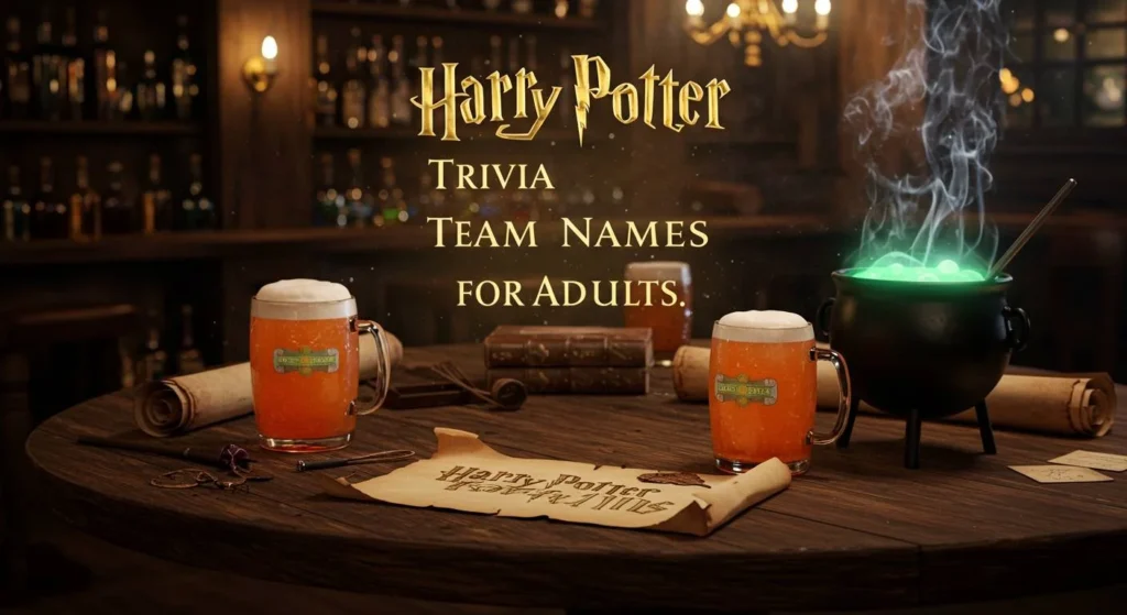 Harry Potter Trivia Team Names for Adults
