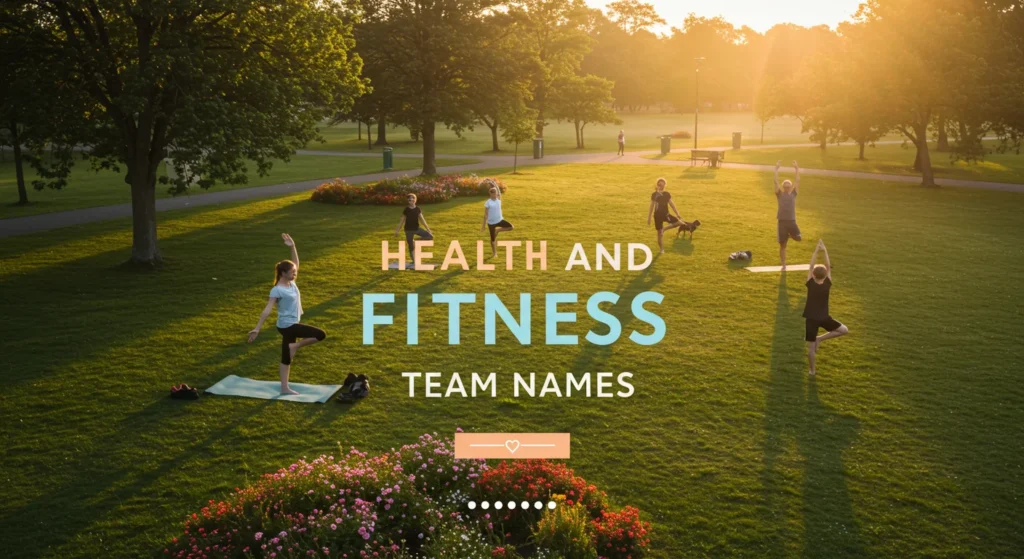 Health and Fitness Team Names