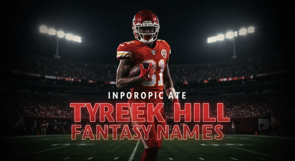 Inappropriate Tyreek Hill Fantasy Names