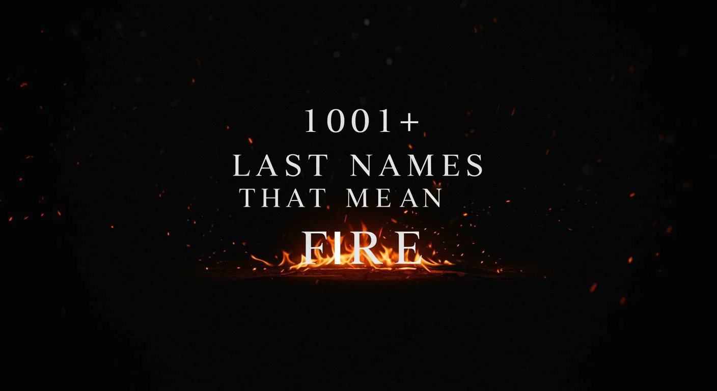 Last Names That Mean Fire