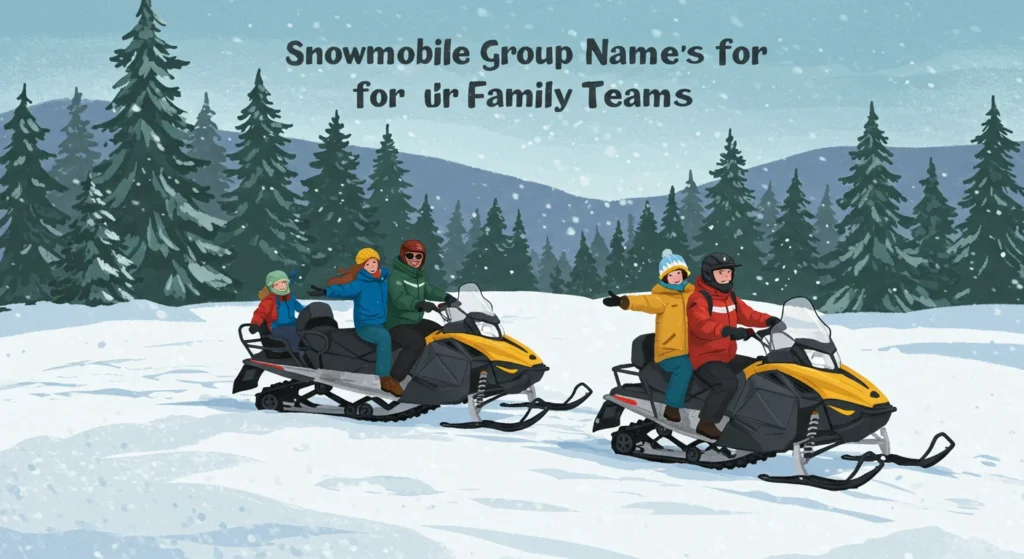 Snowmobile Group Names for Family Teams